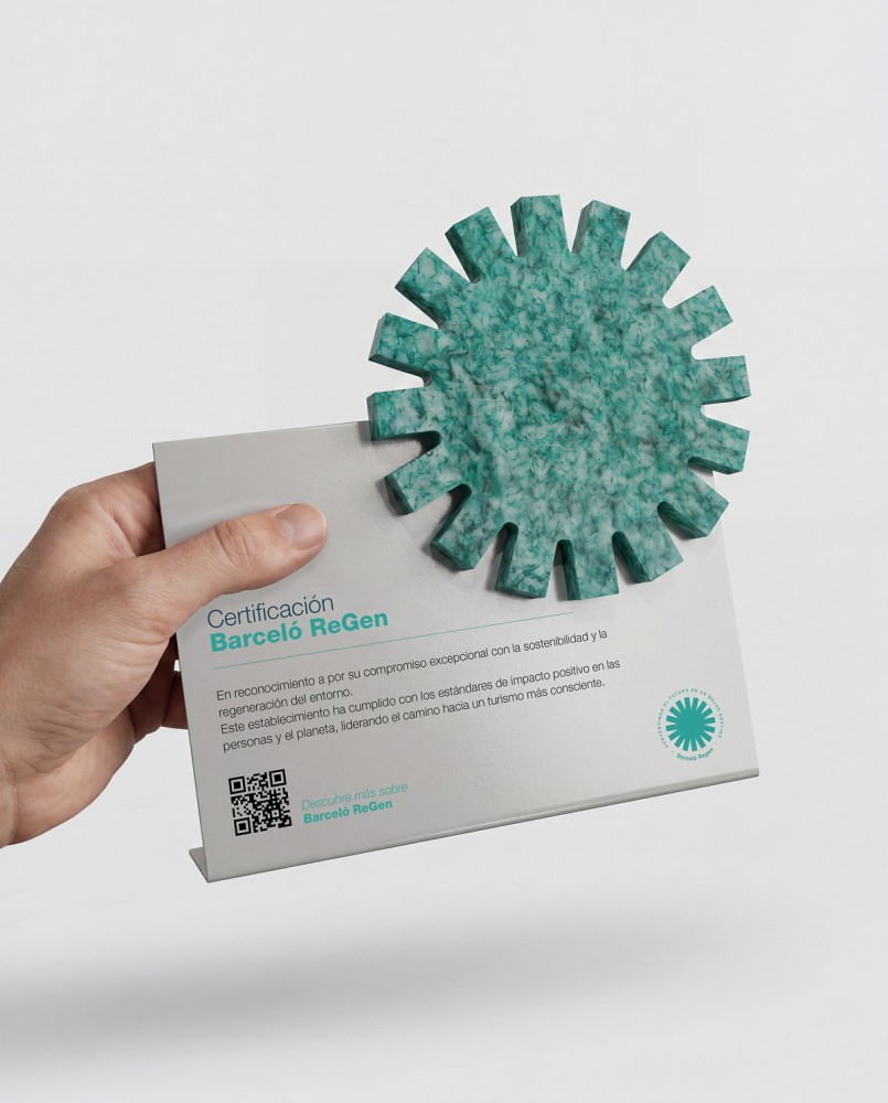 Barceló Regen Trophäe recycelte Fischernetze Sustain Awards