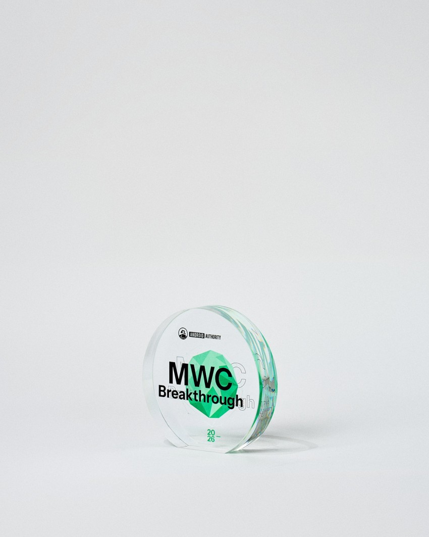 Personalisierter Acrylglas Pokal im VITRA SOL runden Ehrentafeln-Format Sustain Awards