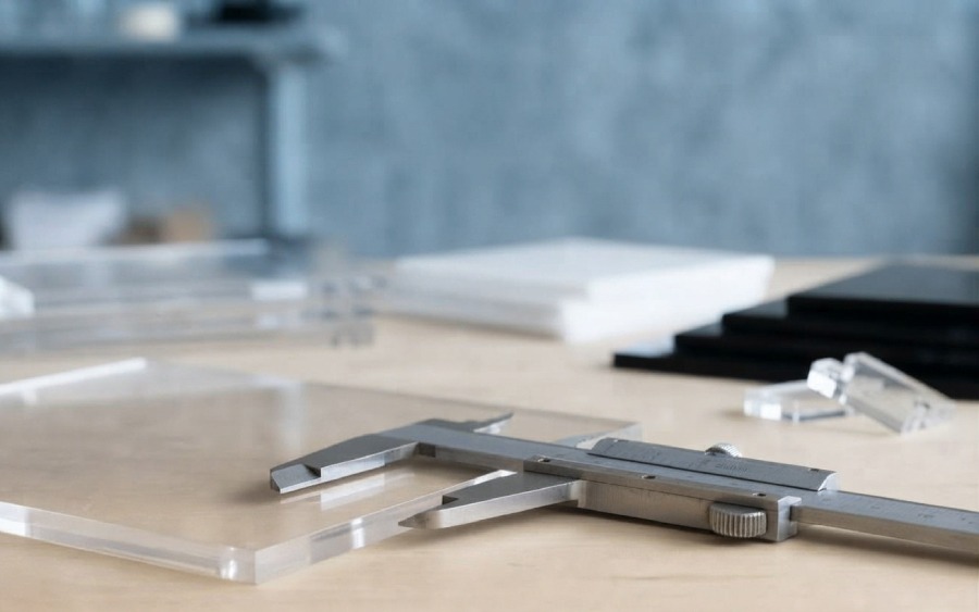 UV-Druck auf Acrylglas in großer Stärke: Höhenkontrolle und statische Aufladung